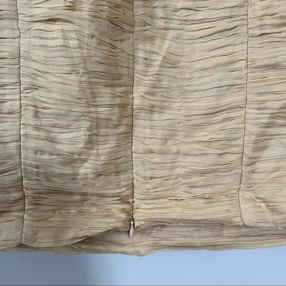 NWT Andy The Anh Pleated Silk Empire Sheath Cocktail Dress • 4 - Picture 6 of 14